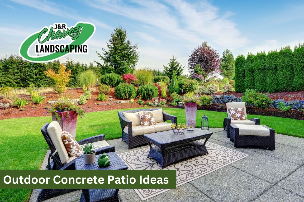 Outdoor Concrete Patio Ideas J R Chavez Landscaping